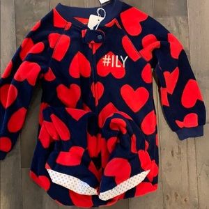 New girls footed sleeper